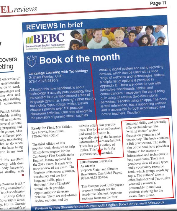 IELTS Success Formula Book of the Month