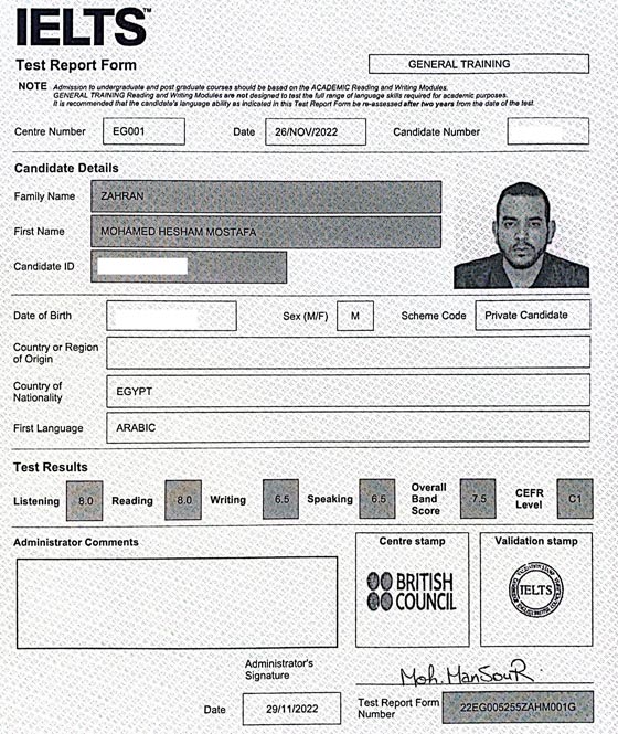 Best IELTS test result April 2023