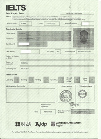 Best IELTS test result August 2021