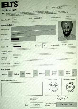 Best IELTS test result July 2019