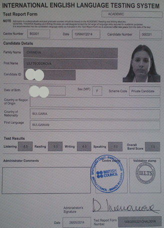 Best IELTS test result May 2014