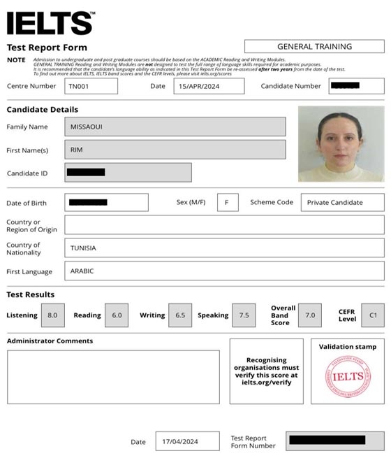 Best IELTS test result May 2023