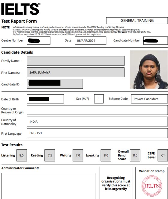 Best IELTS test result May 2023