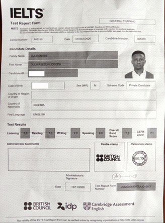 Band 8 in IELTS